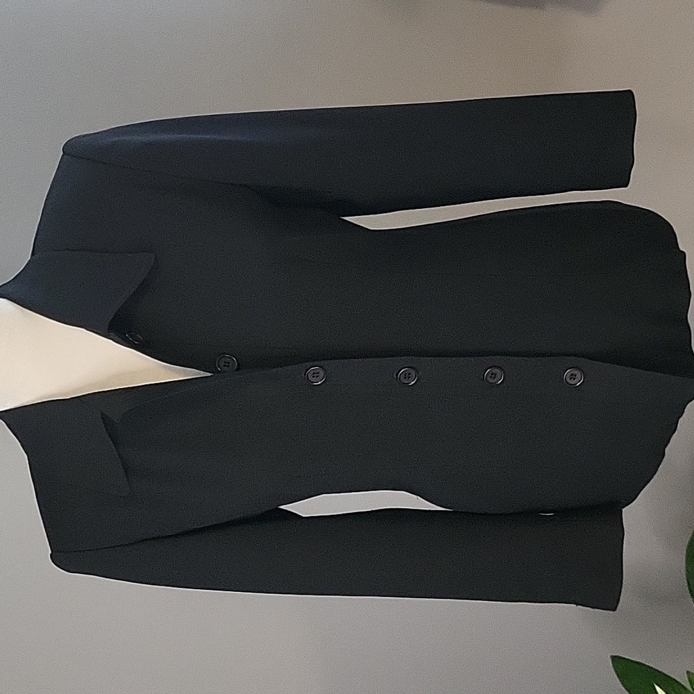 Talbots Petites Black Button Down Wrinkle Resista… - image 1